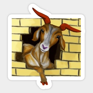 Funny goat Sticker